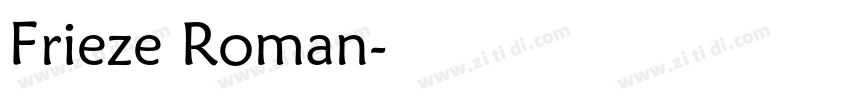 Frieze Roman字体转换